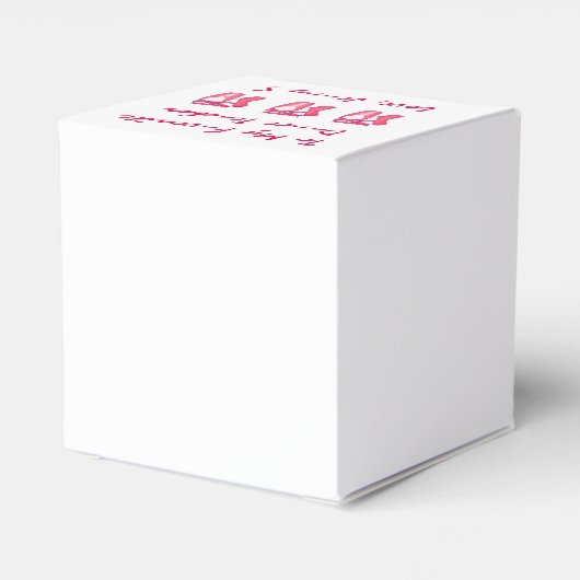 Roze ballet Ballerina Pointe Shoes Dance Teacher Bedankdoosjes (Achterkant)