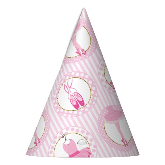 Roze ballet dansen - Ballerina Tutu Dancer Feesthoedjes (Links)