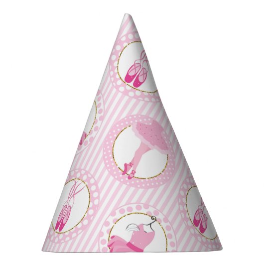 Roze ballet dansen - Ballerina Tutu Dancer Feesthoedjes (Rechts)