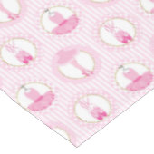 Roze ballet dansen - Ballerina Tutu Dancer Tafelkleed (Gekanteld)