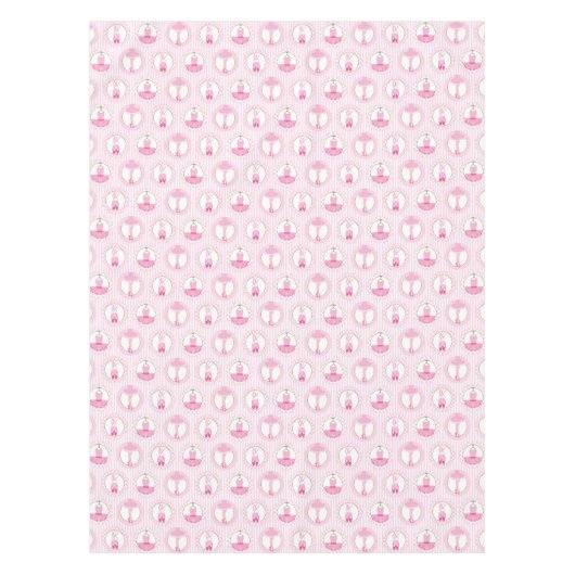 Roze ballet dansen - Ballerina Tutu Dancer Tafelkleed (Voorkant)