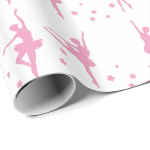 Roze Ballet Dansers Cadeaupapier