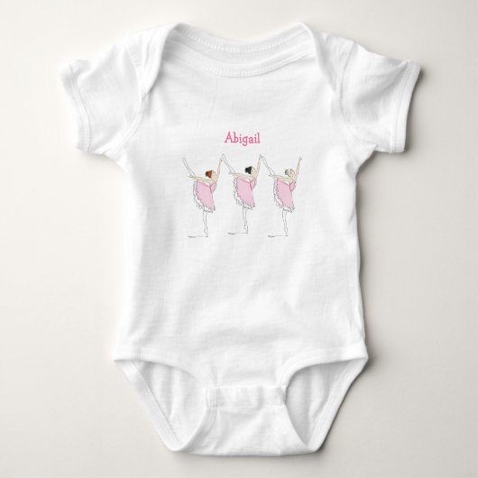 Roze Ballet Dansers Romper (Voorkant)
