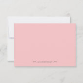 Roze ballet logo Hartelijk dank Bedankkaart (Achterkant)