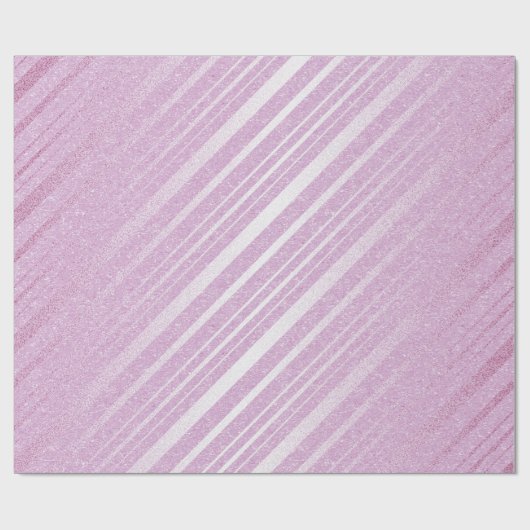 Roze Ballet Pastel Delicate Strepen Lijnen Cadeaupapier (Vlak)