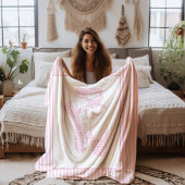 Roze ballet pointe schoen typografie  fleece deken