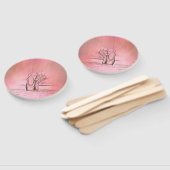 Roze Ballet Schoenen Ballerina Handwaaier (Niet-gemonteerd)