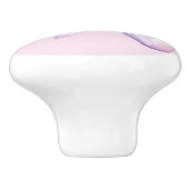 Roze Ballet Schoenen Keramische Knop (Zijkant)