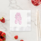 Roze ballet schoenen servetten (Insitu)