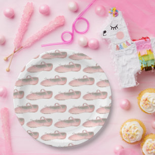 Roze Ballet Schoenen Slippers Ballerina Dance Clas Papieren Bordje