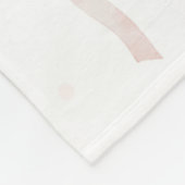 Roze Ballet Schoenen Verjaardag Fleece Deken (Hoek)