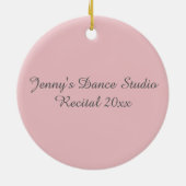 Roze ballet Slipper Ballerina Dance Teacher Gift Keramisch Ornament (Achterkant)