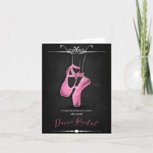 Roze ballet Slipper Black Kaart