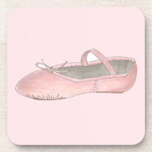 Roze ballet Slipper Dance leraar ballerina Drankjes Onderzetter