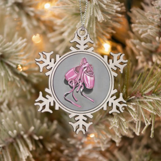 Roze ballet slipper keramische ornament (Boom)