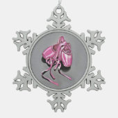 Roze ballet slipper keramische ornament (Voorkant)
