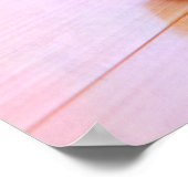 Roze ballet Slipper Pointe Shoes Dance Sjabloon Poster (Hoek)