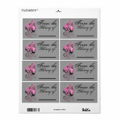 Roze Ballet Slippers Boek Label (Full Sheet)