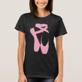 Roze ballet Slippers T-shirt (Voorkant)