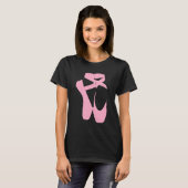 Roze ballet Slippers T-shirt (Voorkant volledig)