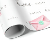 Roze ballet slippertjes cadeaupapier (Rol Hoek)
