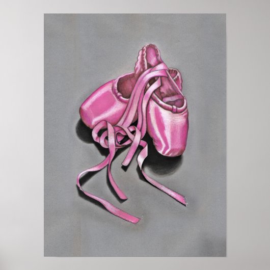 Roze ballet slippertjes poster (Voorkant)