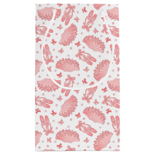 Roze ballet Star-patroon Klein Cadeauzakje (Achterkant)