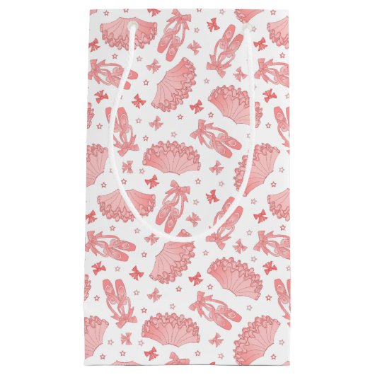 Roze ballet Star-patroon Klein Cadeauzakje (Voorkant)