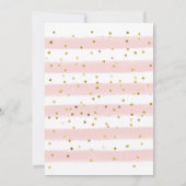 Roze ballet Suit Fijne Baby Girl Shower Kaart (Achterkant)