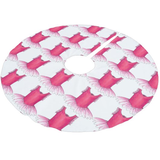 Roze Ballet Tutu Ballerina Dance Studio School Kerstboom Rok (Gekanteld)