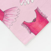Roze ballet Tutu Costume Ballerina Dance leraar Fleece Deken (Hoek)