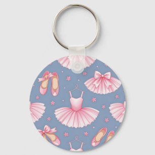 Roze ballet tutu patroon sleutelhanger