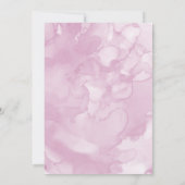 Roze Ballet Verjaardagsfeest Kaart (Achterkant)