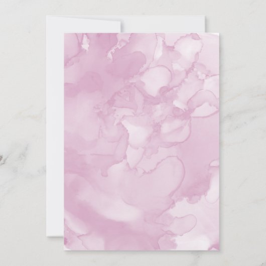 Roze Ballet Verjaardagsfeest Kaart (Achterkant)