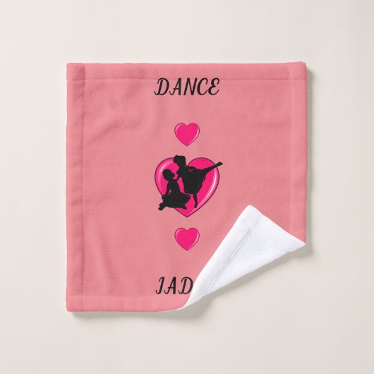 Roze Ballet wasdoek. Washandje (Wasdoekje)