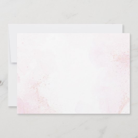 Roze Balletdanser Ballerina Verjaardagsfoto Kaart (Achterkant)