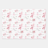 Roze balletdanseres inpakpapier vellen (Voorkant 2)