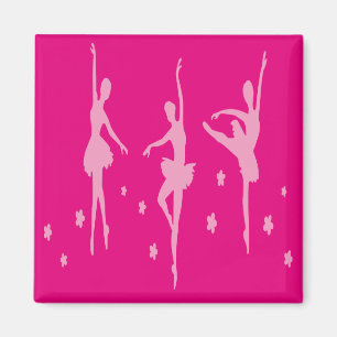 Roze balletdansers Magnet Dance Gift