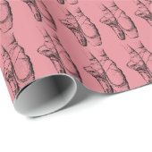 Roze balletpapier cadeaupapier (Rol Hoek)