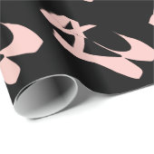 Roze balletpuntenschoenen cadeaupapier (Rol Hoek)