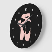 Roze balletpuntenschoenen grote klok (Hoek)