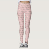 Roze balletschoen Slipper Dance Ballerina Leggings (Voorkant)