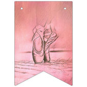 Roze balletschoenen Ballerina Vlaggetjes (Eerste vlag)