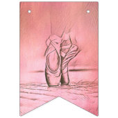 Roze balletschoenen Ballerina Vlaggetjes (Derde vlag)