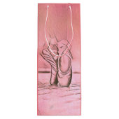 Roze balletschoenen Ballerina Wijn Cadeautas (Achterkant)