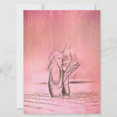 Roze balletschoenen Elegant Dancer Save The Date (Voorkant)