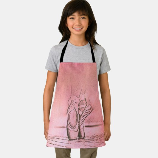 Roze balletschoenen Elegant Dancer Schort (Insitu)