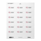 Roze balletschoenen etiket (Full Sheet)