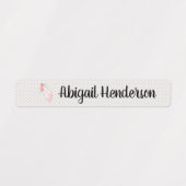 Roze balletschoenen Etiketten met naam Labels (Design 2)