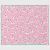 roze balletschoenen gebarsten cadeaupapier (Vlak)